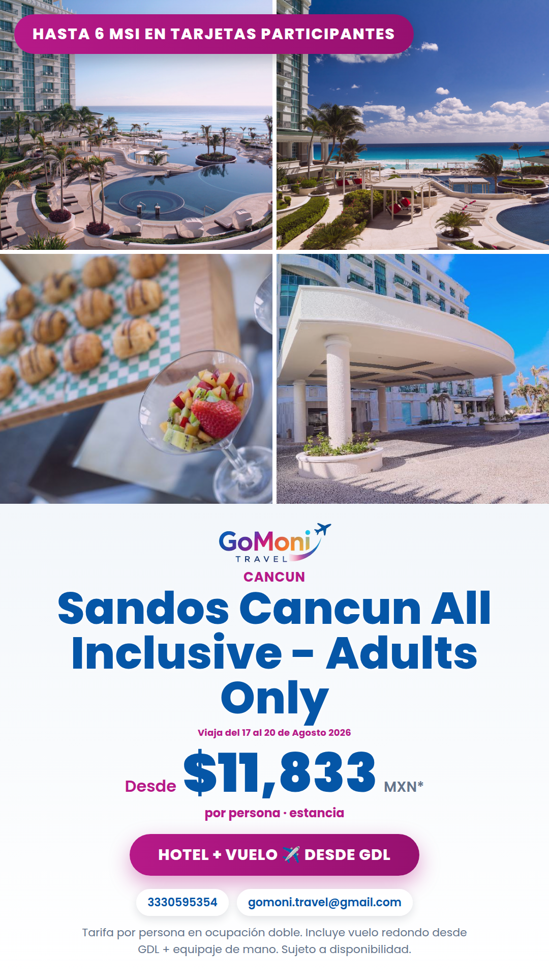 Sandos Cancun All Inclusive - Adults Only